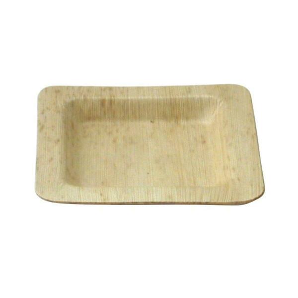 Packnwood Square Bamboo Leaf Plate, 100PK 210BBOUA15